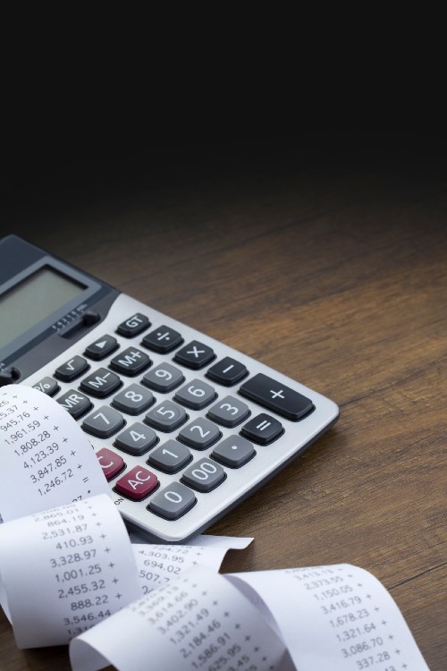 Calculator and printed tape